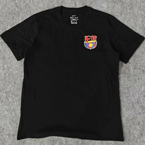 25-26 BAR Black High Quality Casual T-Shirt #圆领涂鸦