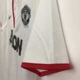 2013-2014 Man Utd Away White Retro Soccer Jersey