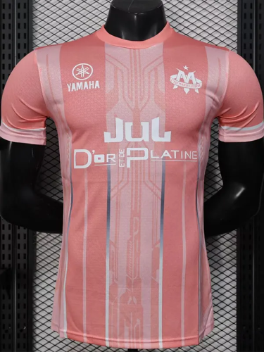 25-26 Marseille Pink Joint Edition Player Version Training shirts