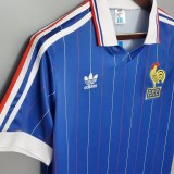 1982 France Home Retro Soccer Jersey