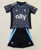 25-26 CHarlotte FC Away Kids Soccer Jersey