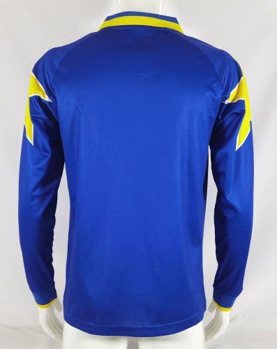 1995-1996 JUV Away Blue Long sleeves Retro Soccer Jersey