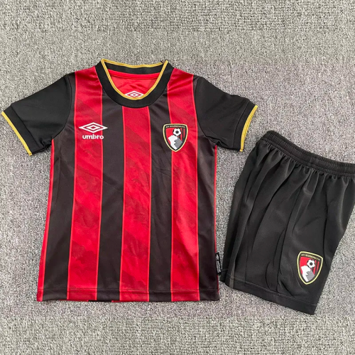 25-26 Bournemouth Home Kids Soccer Jersey 1:1 Thai Quality