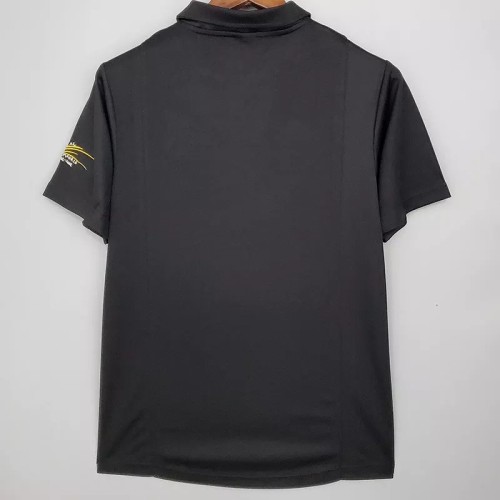 2002 RMA Centenary Away Black Retro Soccer Jersey