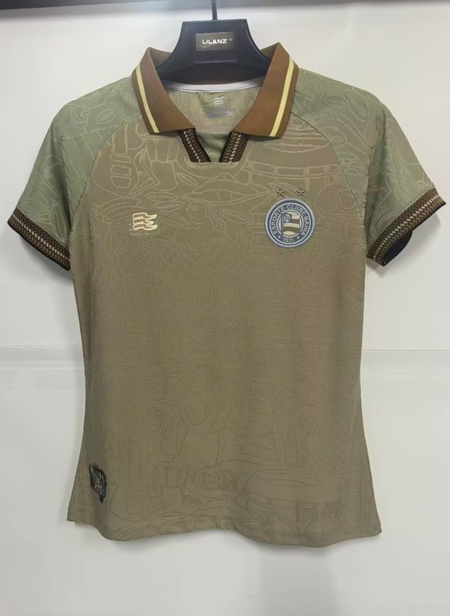 25-26 BaHia Beige Special Edition Women Fans Soccer Jersey