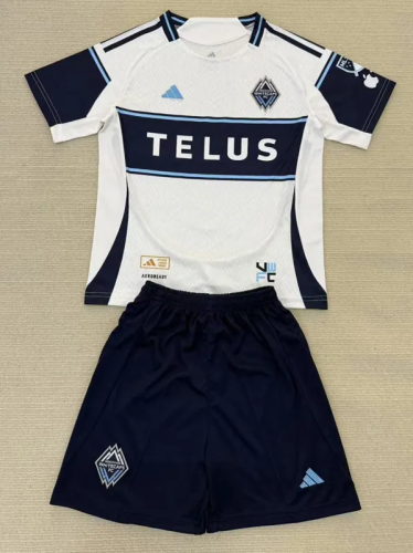 25-26 Vancouver Whitecaps Home Adult Suit (带章) 1:1 Thai Quality