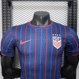 25-26 USA Away Player Version Soccer Jersey*四星