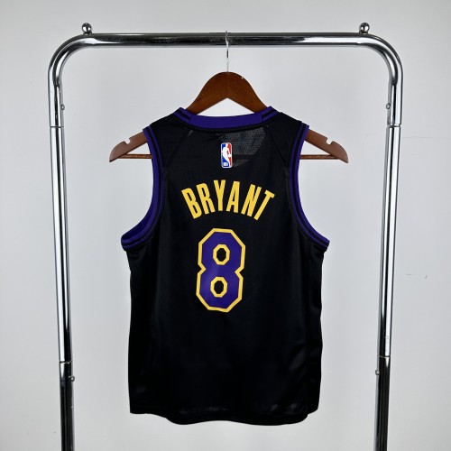 2024 LAKERS BRYANT #8Top Quality Hot Pressing Kids NBA Jersey