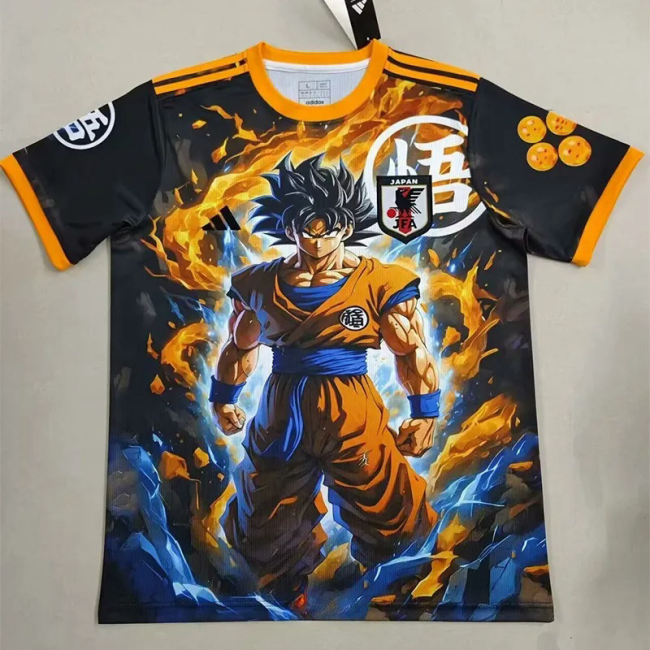 24-25 Japan Black Special Edition Fans Training Shirts *悟空黄