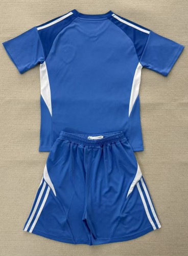 25-26 Leeds United Blue GoalKeeper Kids Soccer Jersey 1:1 Thai Quality