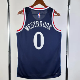 24-25 Clippers WESTBROOK #0 Navy Blue Away Top Quality Hot Pressing NBA Jersey