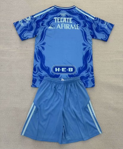 25-26 Tigres UANL Away Kids Soccer Jersey