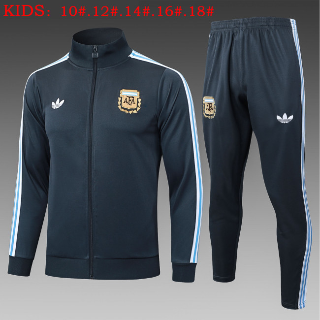 25-26 Argentina High Quality Kids Jacket Tracksuit