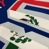 Warriors CURRY #30 'Mexico' Blue 75th Anniversary Retro Top Quality Hot Pressing NBA Jersey