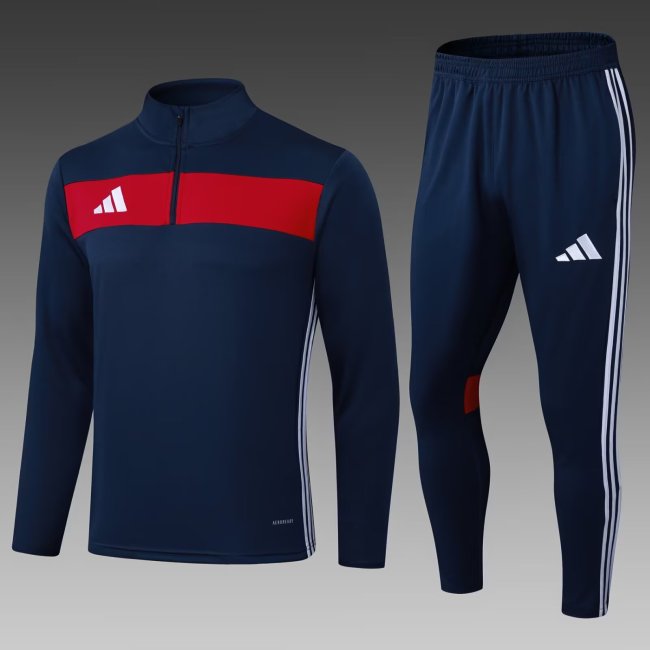 2025 AD Blue Half Pull Tracksuit