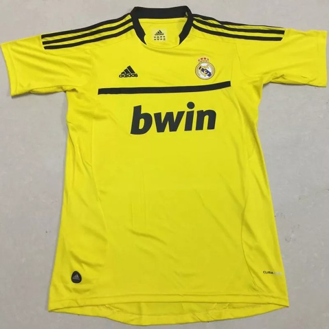 2011-2012 RMA yellow Retro Soccer Jersey