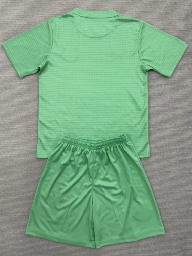 25-26 EVE Green Goalkeeper Kids Soccer Jersey 1:1 Thai Quality