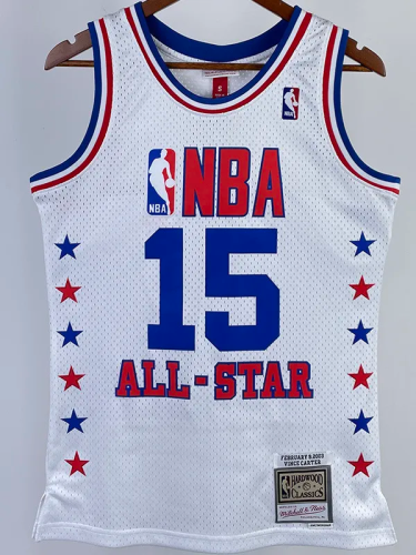 ALL-STAR CARTER #15 White Top Quality Hot Pressing NBA Jersey