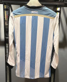 2014 Argentina Home Long Sleeve Retro Soccer Jersey
