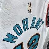 24-25 GRIZZLIES  MORANT #12 White Top Quality Hot Pressing NBA Jersey