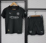 25-26 Man City Away Kids Soccer Jersey