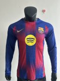 25-26 BAR Home Long Sleeve Player Version Soccer Jersey (长袖球员)