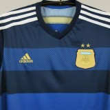 2014 Argentina Away Retro Soccer Jersey