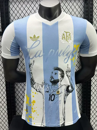 25-26 Argentina Cartoon Special Edition Player Version Soccer Jersey