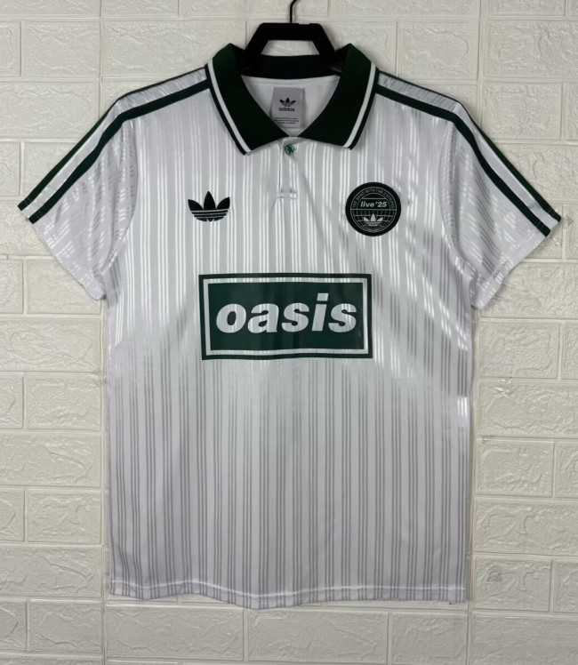 2025 AD Oasis Joint Edition White Polo Short Sleeve