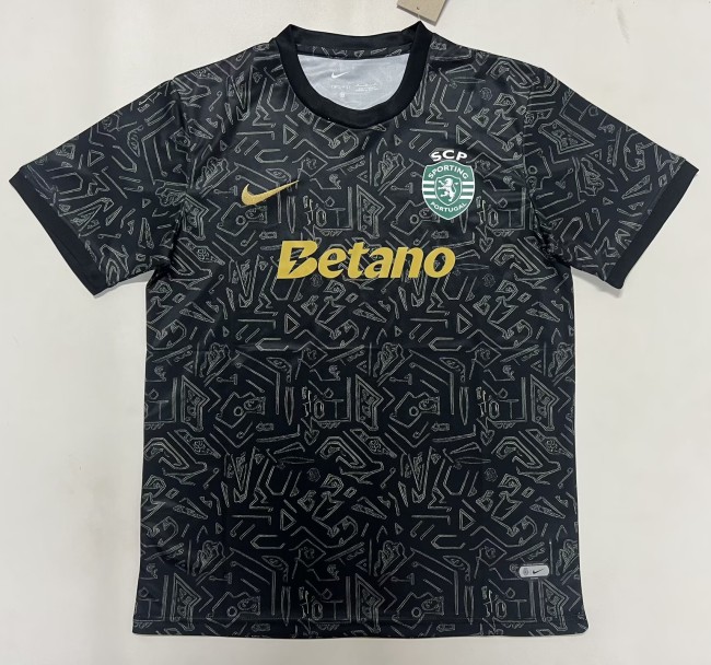 25-26 Sporting Lisbon Black Training shirts