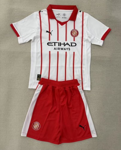 25-26 Girona Home Kids Soccer Jersey