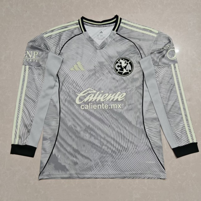 25-26 Club America Third Long Sleeve Soccer Jersey (长袖)