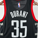23-24 Rockets DURANT #35 Black Top Quality Hot Pressing NBA Jersey (Trapeze Edition)飞人版