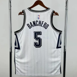 24-25 Magic BANCHERO #5 White City Edition Top Quality Hot Pressing NBA Jersey