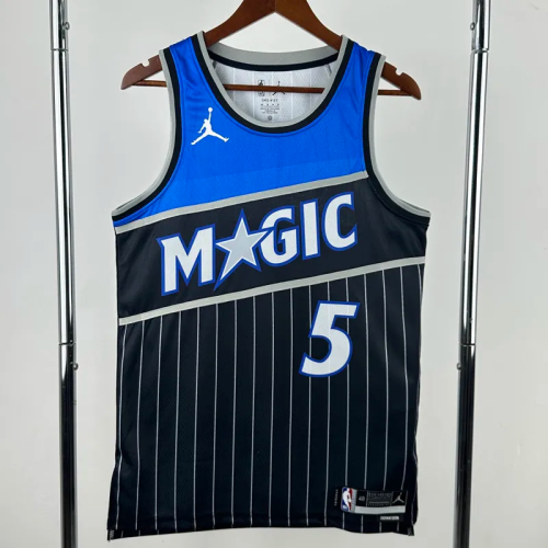 25-26 Magic BANCHERO #5 Black Top Quality Hot Pressing NBA Jersey (Trapeze Edition) 飞人版