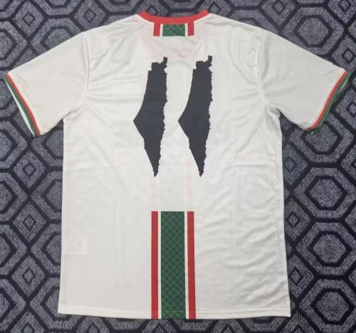 25-26 Palestine White Special Edition Fans Soccer Jersey