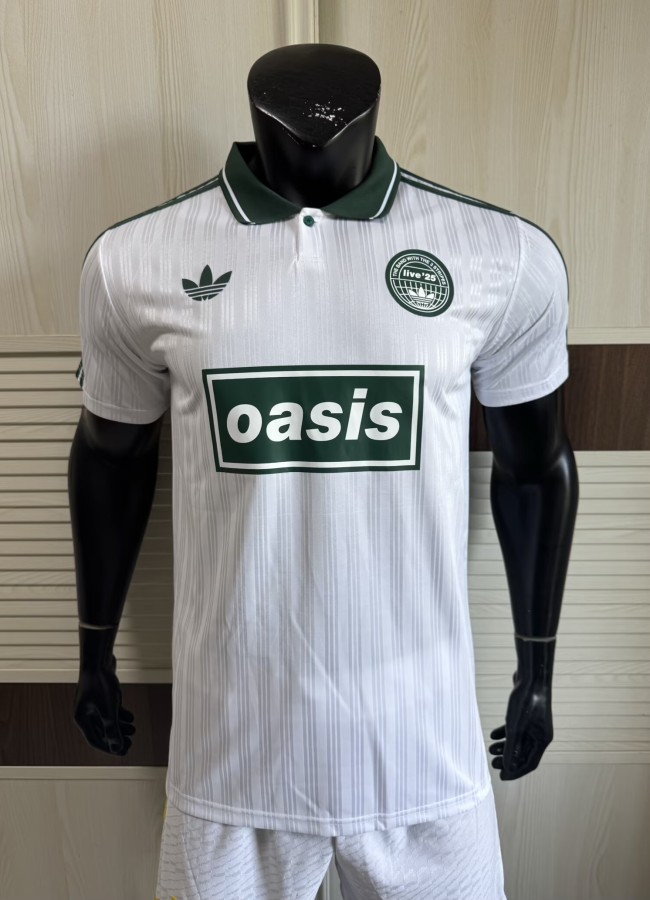 2025 AD Oasis Joint Edition #25 Green White Player Version Polo Short Sleeve