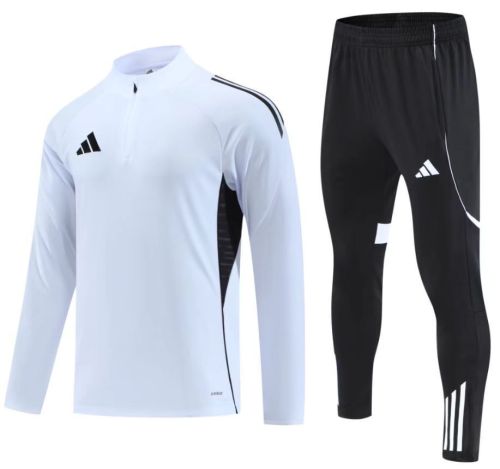2025 AD White Half Pull Tracksuit