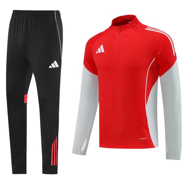 2025 AD Red Half Pull Tracksuit
