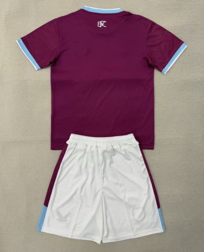 25-26 Burnley Home Kids Soccer Jersey