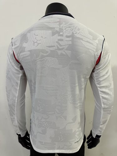 2026 England Home Long Sleeve Player Version Soccer Jersey (长袖球员)