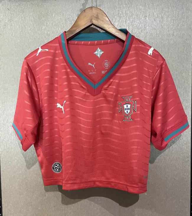2026 Portugal Home Women Cheerleading Short-sleeved (女)