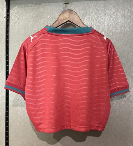 2026 Portugal Home Women Cheerleading Short-sleeved (女)