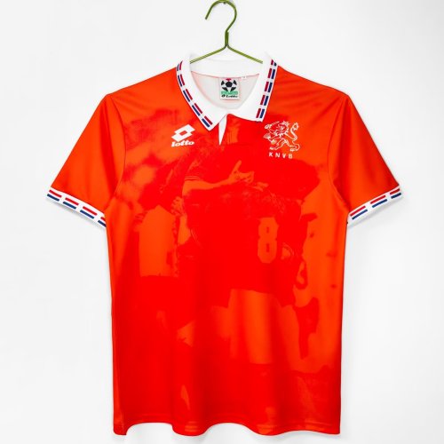 1996 Netherlands Home Retro Soccer Jersey