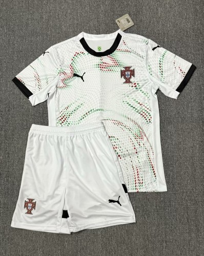 25-26 Portugal Away Kids Soccer Jersey