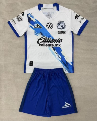 25-26 Puebla Home Kids Soccer Jersey