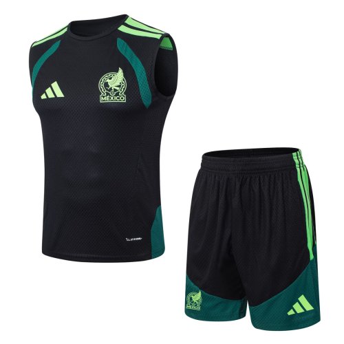 2026 Mexico Black High Quality Player Version Tank Top And Shorts Suit (球员套装)