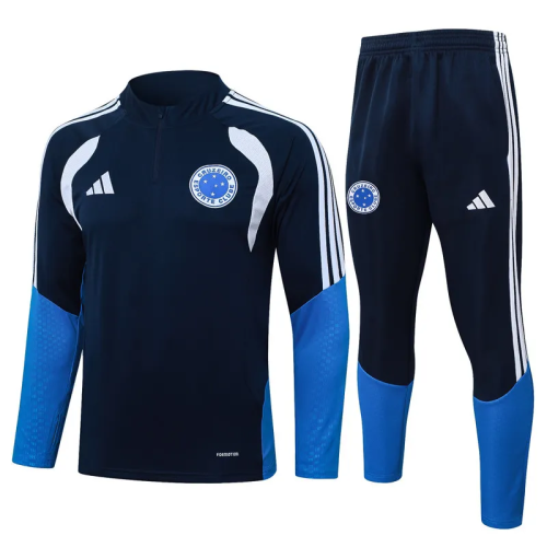 26-27 Cruzeiro High Quality Half Pull Tracksuit
