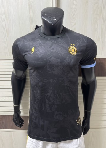 2026 Argentina Black Special Edition Player Version Soccer Jersey