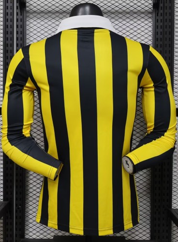 26-27 Ittihad Yellow Special Edition Long Sleeve Player Version Soccer Jersey